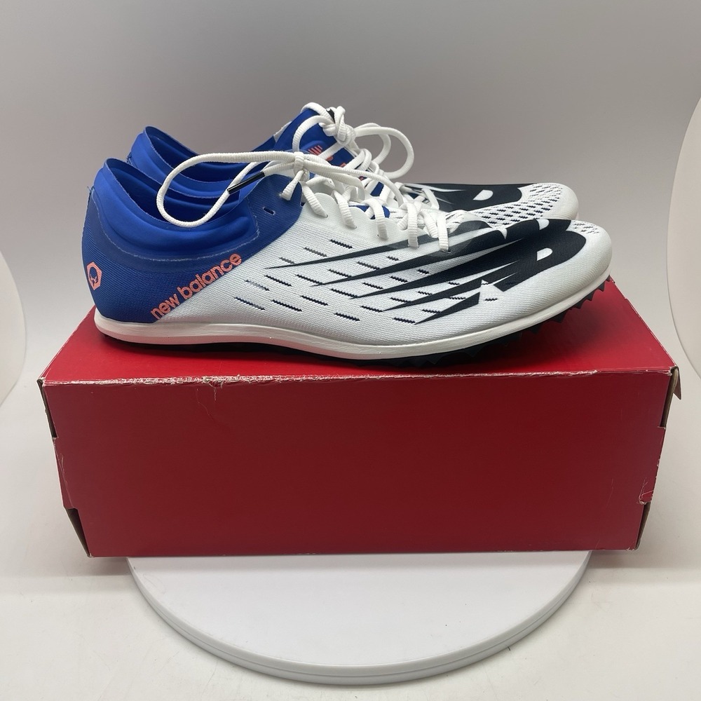 New Balance LD 5000 V6 Track Spike Mens‎ 9.5 D White MLD5KWB6 Running Shoes New